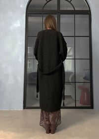 Image 3 of WOOL JAQUARD CARDIGAN COAT