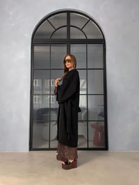 Image 4 of WOOL JAQUARD CARDIGAN COAT