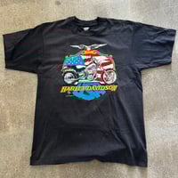 Image 1 of Harley Davidson Size L 1990 Single Stitch Screen Stars Best Made in USA T-Shirt