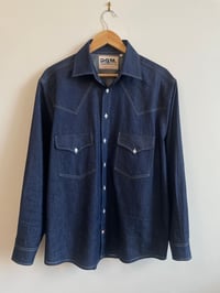 Image 1 of The Serge Shirt in Blue Denim