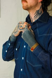Image 2 of The Serge Shirt in Blue Denim