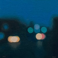 Citylights #1078 - Bokeh Night Scene | 2025 Original Oil painting 