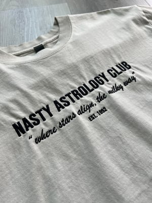 Nasty Astrology Club Tee - Oversized Faded T-Shirt