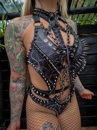 Image 2 of Barbed Bodysuit - Gunmetal
