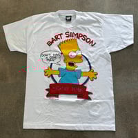 Image 1 of Bart Simpson Don't Have A Cow Man! Size L 1990 Screen Stars Single Stitch Made in USA T-Shirt