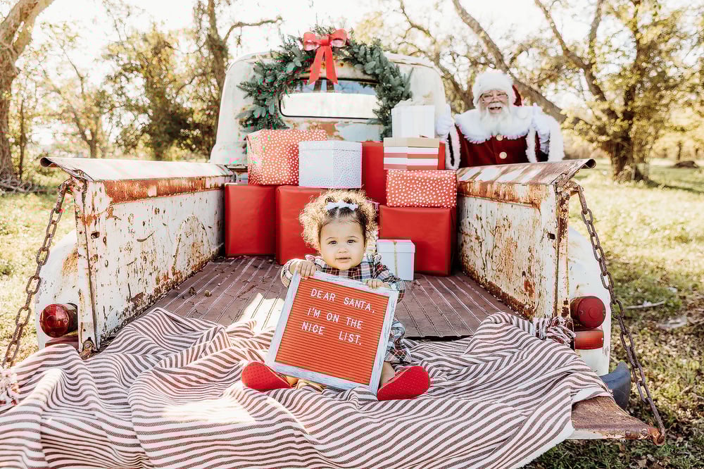 Image of Vintage Truck with SANTA - November 15