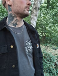 Image 2 of Spooky Island GREY Oversized Unisex T-shirt