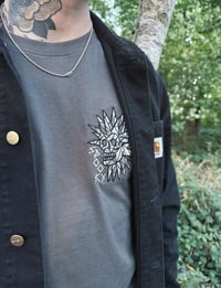 Image 1 of Spooky Island GREY Oversized Unisex T-shirt