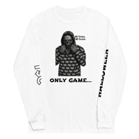 Image 1 of No Trickin, No Treatin White/Men’s Long Sleeve Shirt 
