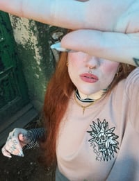 Image 1 of Spooky Island DUSK ROSE Oversized Unisex T-shirt
