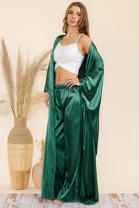 Duster DIVA Pants & Robe 2 Piece Set - Green