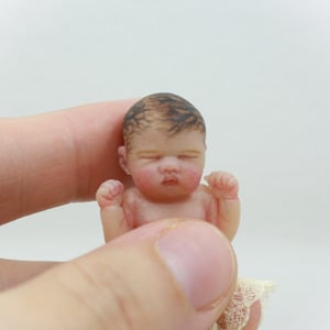 Image of "Ella" 1:12 scale miniature resin baby girl number 18 of 26