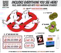 Image 1 of Ghostbusters CLING Set! Complete 13-piece decal package to transform you car!!