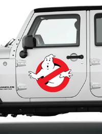 Image 3 of Ghostbusters CLING Set! Complete 13-piece decal package to transform you car!!