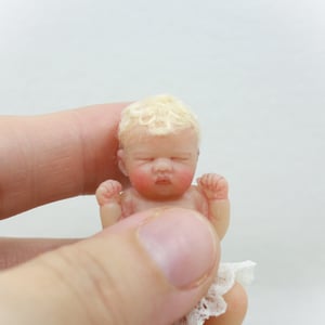 Image of  "Ella" 1:12 scale miniature resin baby girl number 19 of 26