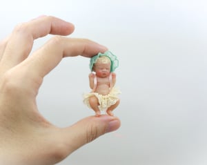 Image of  "Ella" 1:12 scale miniature resin baby girl number 19 of 26