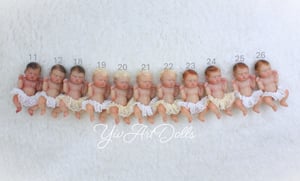 Image of "Ella" 1:12 scale miniature resin baby girl number 21 of 26