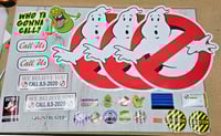 Image 2 of Deluxe Ghostbusters CLING Set! Complete 15-piece decal set package to transform you car!!