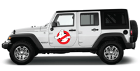 Image 3 of Deluxe Ghostbusters CLING Set! Complete 15-piece decal set package to transform you car!!