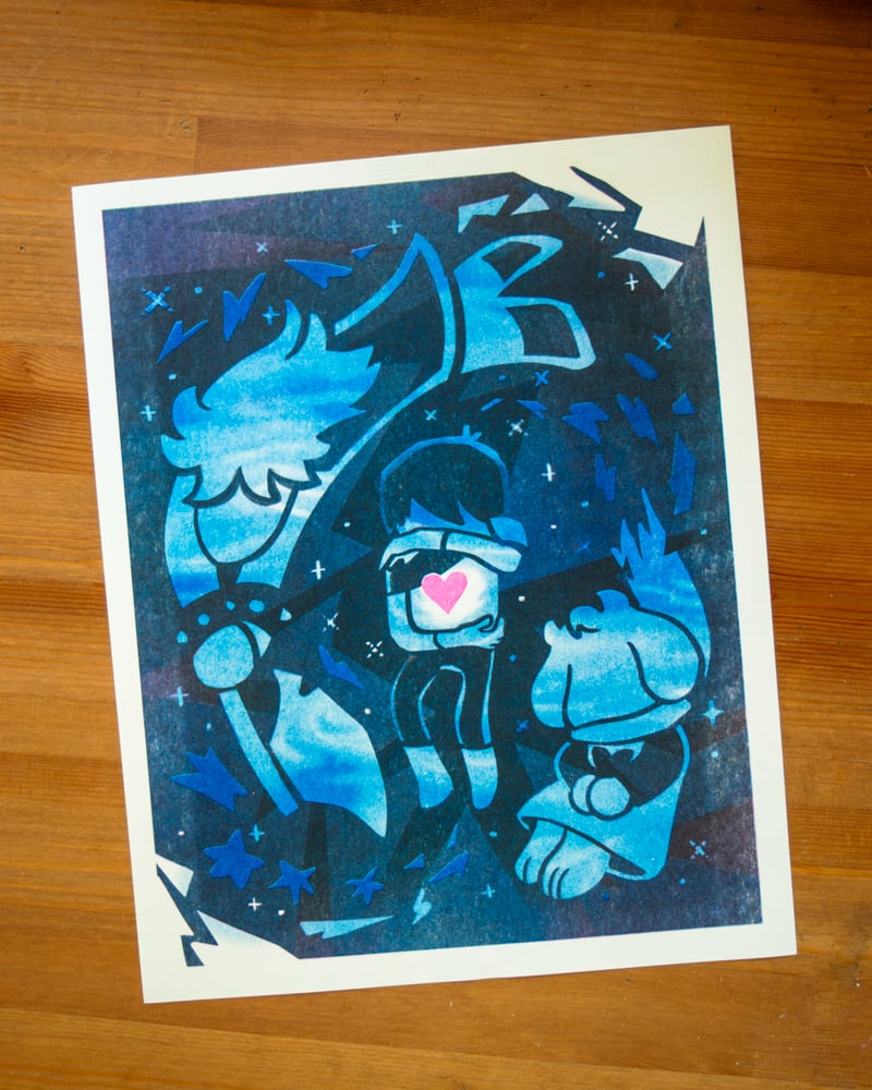 Image of The Prophecy - Deltarune Riso Poster