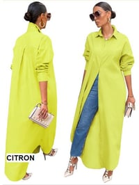 Dawl Face Button Front Duster 