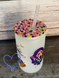 Image 7 of 16oz Scream and It! Neon Halloween Glass Can 