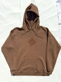 Image of Left Hook Hoodie in Brown