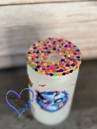 Image 5 of 16oz Chucky, Freddy, and Jason Neon Halloween Glass Can 