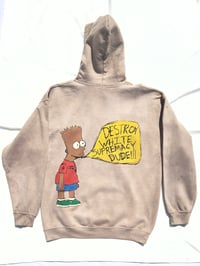 Image of Hand dyed/ Hand painted DWS Dude Hoodie 
