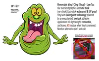 Image 1 of Ghostbusters SLIMER! Large 23" waterproof/UVproof Removable decal for your car!