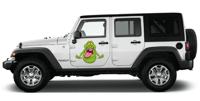 Image 4 of Ghostbusters SLIMER! Large 23" waterproof/UVproof Removable decal for your car!