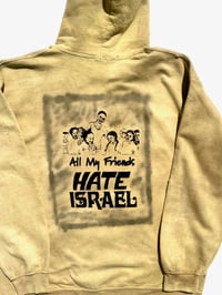 Image of All My Friends Hate Israel Hand Dyed Hoodie