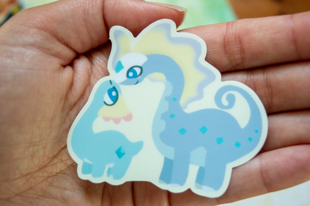 Image of Aurorus and Amaura Sticker