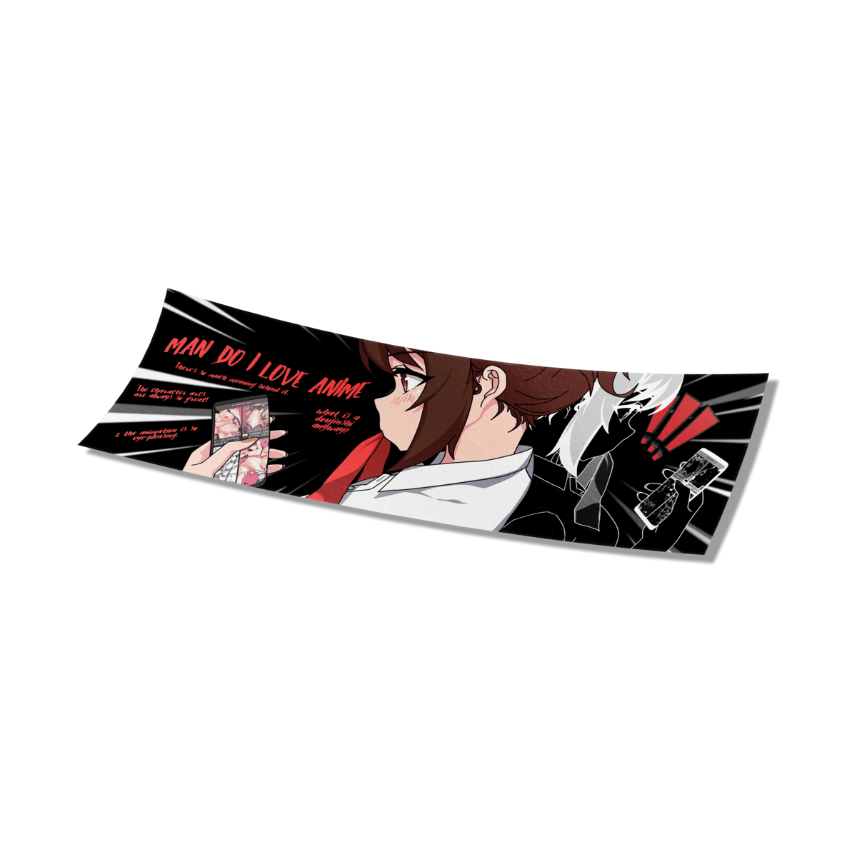 Image of "Anime Is All About The Plot" Sticker