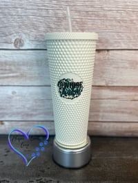 Image 2 of 24oz  Cowhide Junkie Studded Tumbler