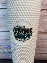 Image 5 of 24oz  Cowhide Junkie Studded Tumbler