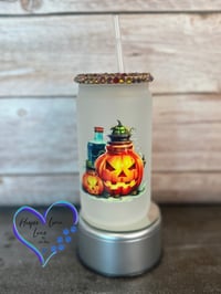 Image 2 of 12oz Jack-o-Lantern Potion Glass Can 