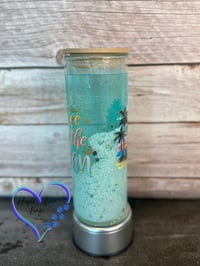 Image 5 of 25oz As Free As the Ocean Beach Sand Glass Tumbler 