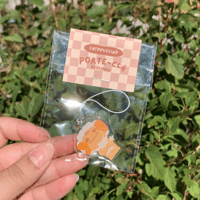Mini Porte-clés en acrylique avec époxy - Bélier 