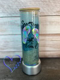 Image 1 of 25oz Summer Time Beach Sand Glass Tumbler 