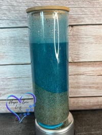 Image 3 of 25oz Summer Time Beach Sand Glass Tumbler 