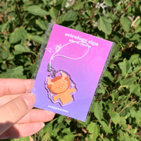 Mini Porte-clés en acrylique avec époxy - Taurus