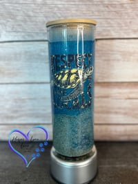 Image 2 of 25oz Respect the Locals Beach Sand Glass Tumbler 