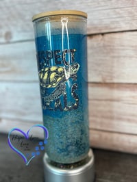 Image 4 of 25oz Respect the Locals Beach Sand Glass Tumbler 