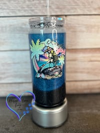 Image 1 of 20oz Coastal Cowgirl Beach Sand Acrylic Tumbler 