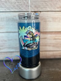 Image 2 of 20oz Coastal Cowgirl Beach Sand Acrylic Tumbler 