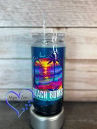 Image 1 of 20oz Beach Bums Beach Sand Acrylic Tumbler 