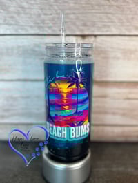 Image 2 of 20oz Beach Bums Beach Sand Acrylic Tumbler 
