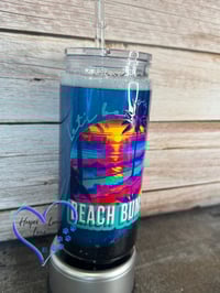 Image 3 of 20oz Beach Bums Beach Sand Acrylic Tumbler 
