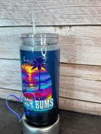 Image 4 of 20oz Beach Bums Beach Sand Acrylic Tumbler 